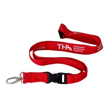 Red lanyard of the TH Augsburg